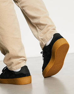 Черные кроссовки из крепа adidas Originals с резиновой подошвой Stan Smith