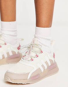 Бело-розовые кроссовки adidas Originals NMD V3