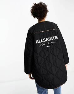 Двусторонняя куртка-подкладка AllSaints Phyllis с леопардовым принтом