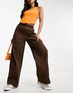 Хлопок: брюки-карго On Quinn насыщенного коричневого цвета.