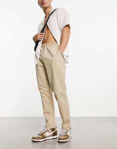 Классические бежевые брюки-чиносы из твила с плоской передней частью Polo Ralph Lauren Prepster