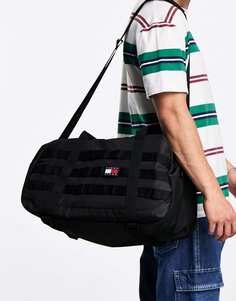 Черная спортивная сумка для мальчиков с флагом и логотипом Tommy Jeans