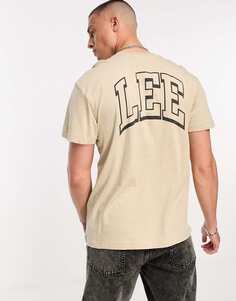 Белая футболка Lee Varsity из джерси