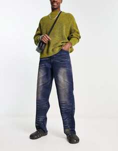 Мешковатые джинсы COLLUSION x014 со складками, цвет Y2K
