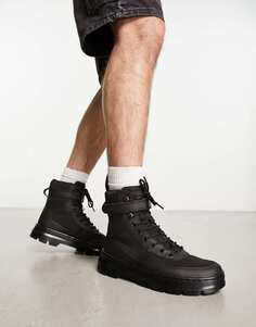 Черные ботинки с 8 люверсами Dr Martens Combs Tech