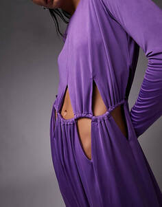Фиолетовое платье асимметричного выреза Topshop Premium Limited Edition