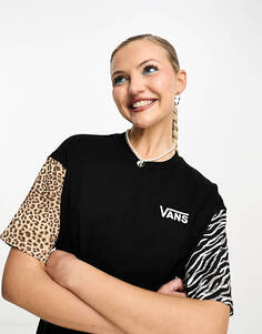 Платье-футболка Vans wyld с леопардовым принтом