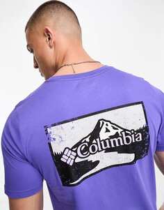 Фиолетовая футболка с рисунком на спине Columbia Rapid Ridge эксклюзивно для ASOS
