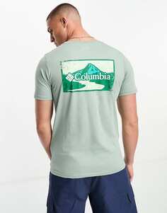 Зеленая футболка с рисунком на спине Columbia Rapid Ridge эксклюзивно для ASOS