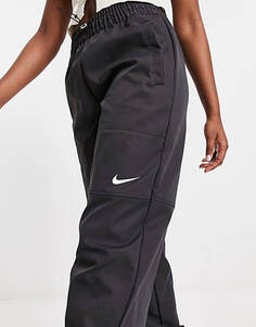 Черные тканые брюки карго Nike Swoosh