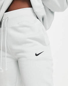 Серебристые джоггеры Nike Midi Swoosh