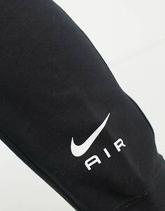 Черные флисовые джоггеры Nike Air