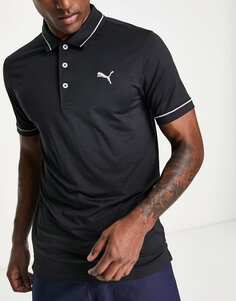 Черная футболка-поло Puma Golf Cloudspun Monarch