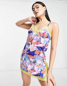 Сорочка New Girl Order с кружевной отделкой в стиле аниме