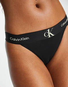 Черные прозрачные трусы Calvin Klein CK One Mesh