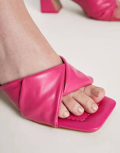 Розовые мягкие туфли без подкладки Simply Be Wide Fit