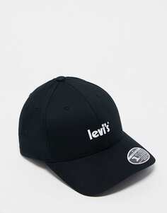 Черная кепка Levi&apos;s с современным винтажным логотипом Levis