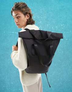 Черный нейлоновый рюкзак с отделением для ноутбука ASOS DESIGN