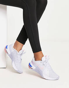 Бледно-голубые кроссовки Nike Training Metcon 8