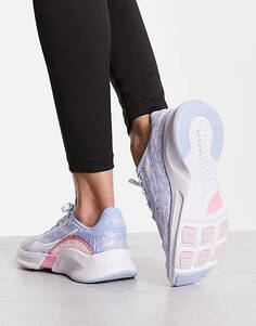 Бледно-голубые кроссовки из эластичной ткани Nike Training Superrep Go 3