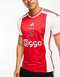 Красно-белая домашняя футболка adidas Football AFC Ajax 23/24
