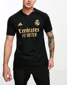 Черная футболка из джерси adidas Football Real Madrid