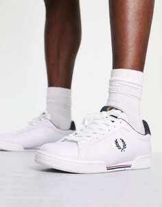 Белые кожаные кроссовки Fred Perry B722