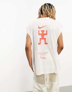 Белая майка с логотипом Nike Trend