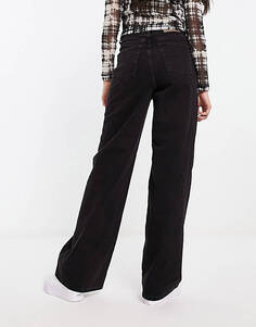 Черные широкие джинсы с завышенной талией JJXX Tokyo
