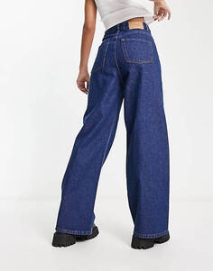 Темно-синие джинсы с высокой талией и широкими штанинами JJXX Tokyo