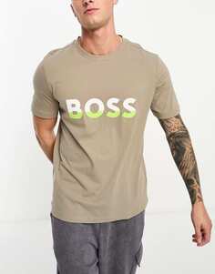 Серая футболка BOSS Green Tee1