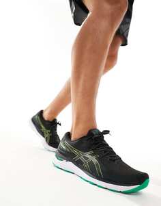 Черно-зеленые кроссовки для бега Asics Gel-Cumulus 24