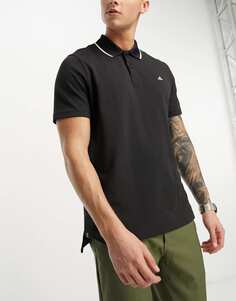 Черная рубашка-поло из пике adidas Golf Go-To