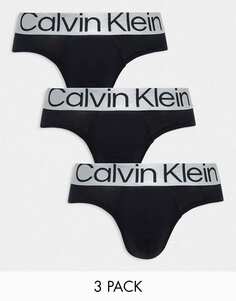 Черные трусы из трех пар Calvin Klein
