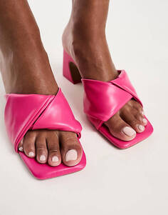 Розовые мягкие туфли без подкладки Simply Be Wide Fit