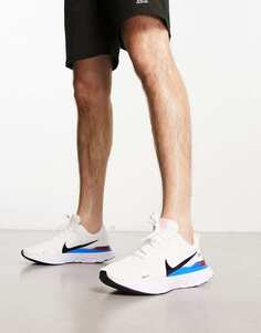 Белые кроссовки Nike Running React Infinity Run Flyknit 3