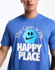 Синяя футболка Nike Training Happy Place Dri-Fit