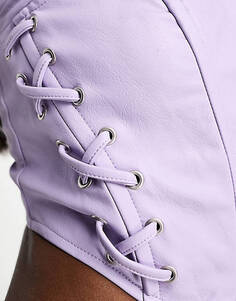 Фиолетовый корсет в стиле пин-ап на шнуровке AFRM Ashton