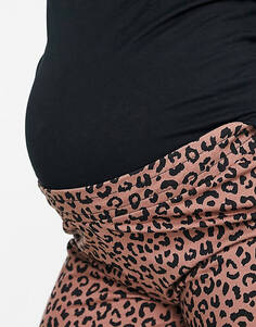 Разноцветная пижама с леопардовым принтом и функцией кормления Mamalicious Maternity для беременных Mama.Licious