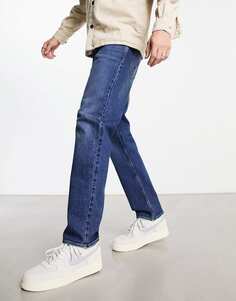 Темно-синие узкие жесткие джинсы New Look emmett