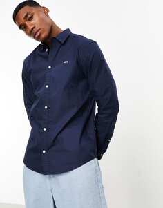 Темно-синяя классическая оксфордская рубашка Tommy Jeans