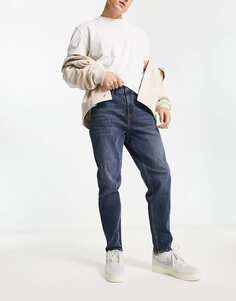 Прямые зауженные джинсы цвета индиго New Look