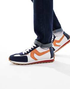 Темно-оранжевые кроссовки для бега Levi&apos;s Stryder с логотипом Levis