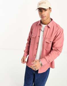 Хлопковая куртка пыльно-розового цвета ASOS DESIGN
