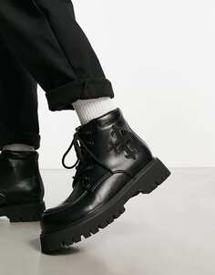 Черные высокие туфли с крестиком KOI Moral Alliance
