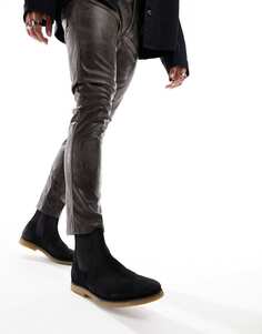 Черные замшевые ботинки челси AllSaints Rhett
