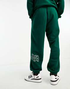 Темно-зеленые спортивные джоггеры adidas