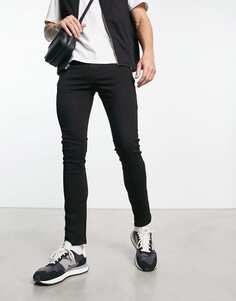 Черные супероблегающие джинсы Bolongaro Trevor