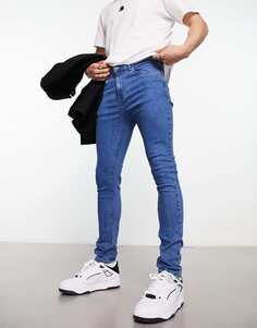 Синие джинсы суперскинни Bolongaro Trevor