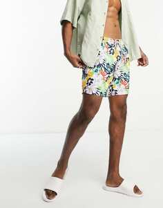 Потертые шорты-купальники Brava с ярким цветочным принтом Threadbare